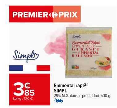Emmental Râpé Simpl