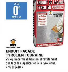 enduit façade tyrolien touraine