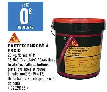 fastfix enrobé à froid sika