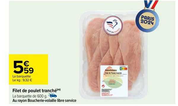 Filet De Poulet Tranché