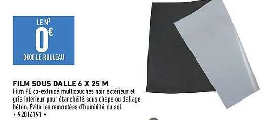 Film Sous Dalle 6 X 25 M
