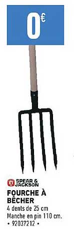 fourche à bêcher spear & jackson