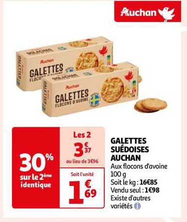 Galettes Suédoises Auchan