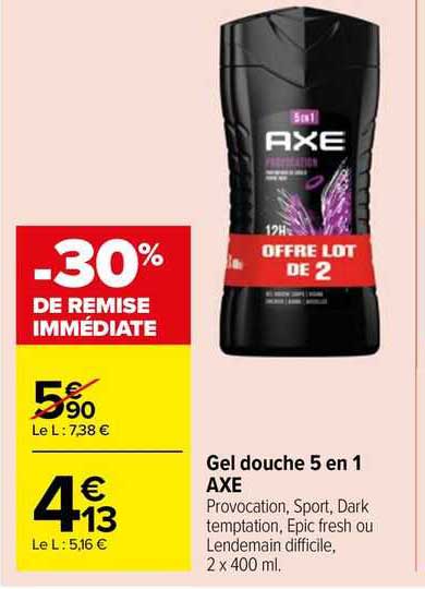 Gel Douche 5 En 1 Axe