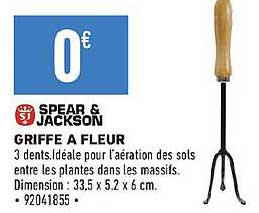 griffe à fleur spear & jackson