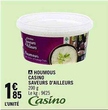 houmous casino saveurs d'ailleurs