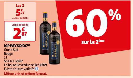 Igp Pays D'oc Grand Sud Rouge