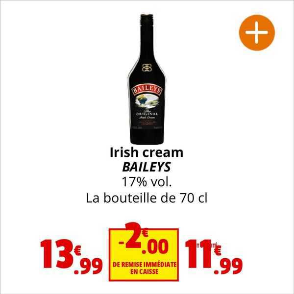 irish cream baileys 17% vol