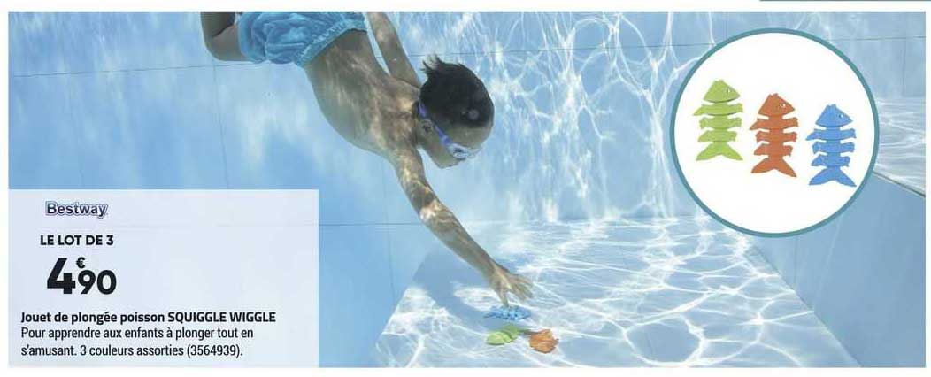 jouet de plongée poisson squiggle wiggle bestway
