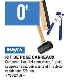 kit de pose carreaux mejix