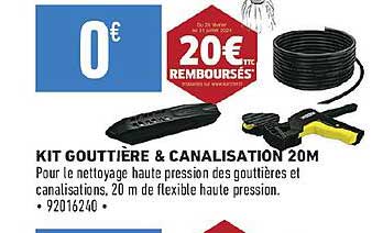 kit gouttière & canalisation 20 m