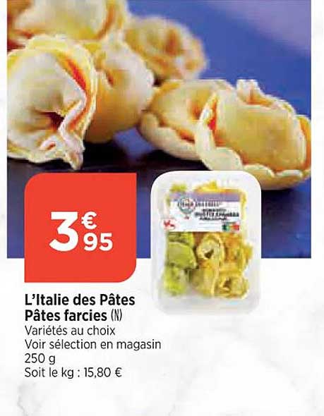 l'italie des pâtes pâtes farcies