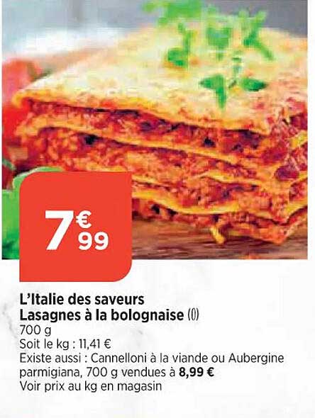 l'italie des saveurs lasagnes à la bolognaise