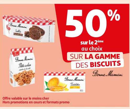 la gamme des biscuits bonne maman