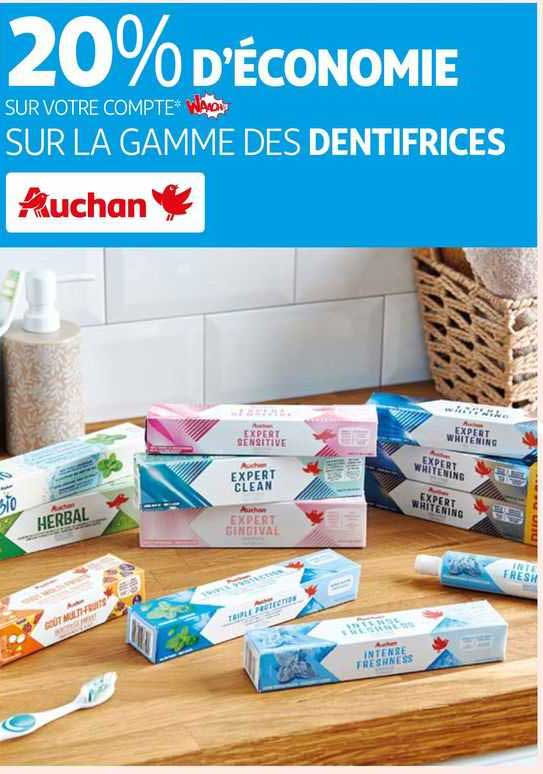 La Gamme Des Dentifrices Auchan