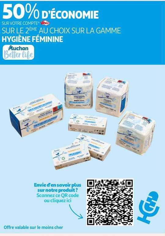 la gamme hygiène féminine auchan better life