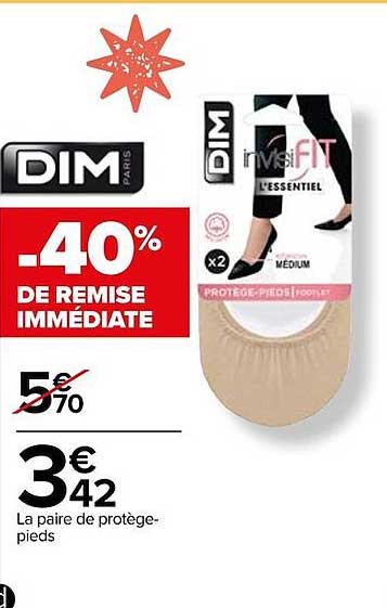 la paire de protège-pieds dim