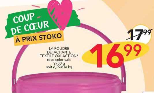 la poudre détachante textile oxi action