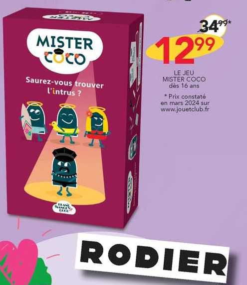 le jeu mister coco