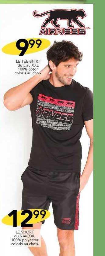 le short , le tee-shirt airness