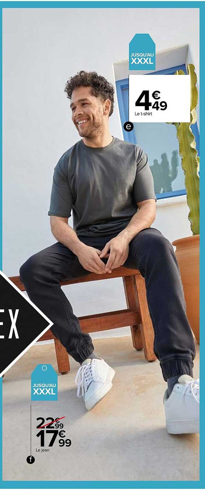 le t-shirt, le jean tex