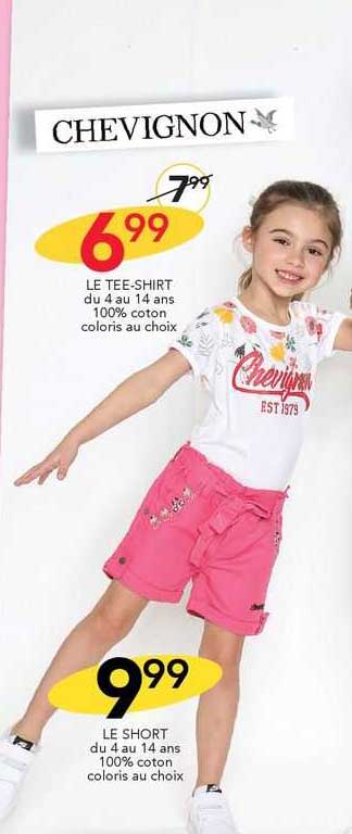 le tee-shirt chevignon, le short