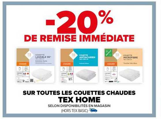 les couettes chaudes tex home