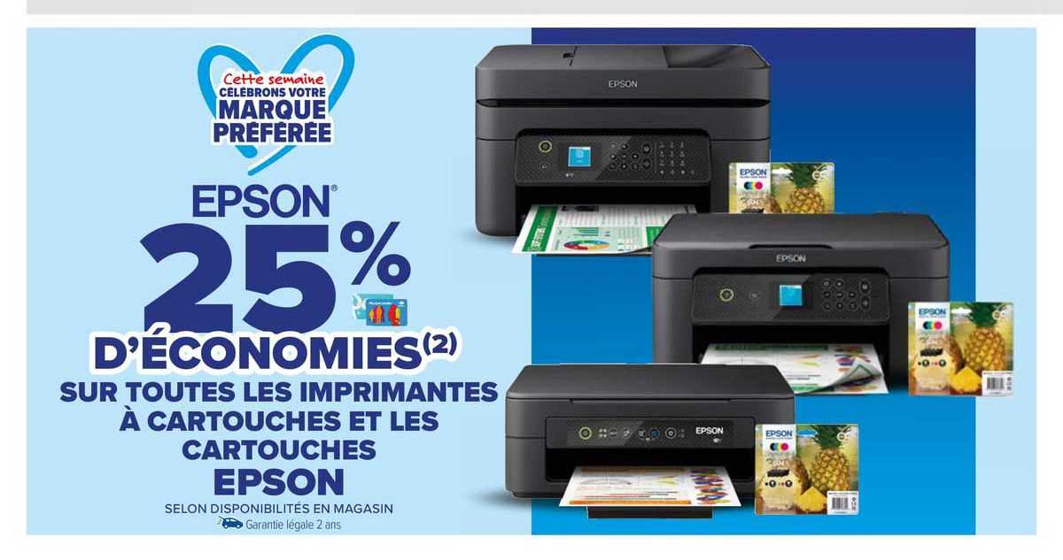 les imprimantes à cartouches et les cartouches epson