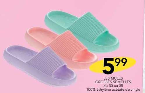 les mules grosses semelles