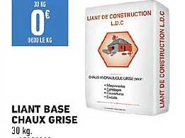 Liant Base Chaux Grise