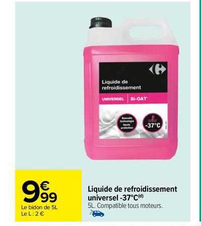 liquide de refroidissement universel -37°c