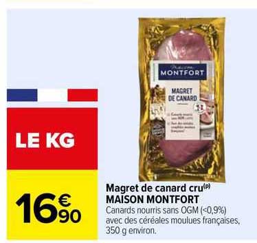 Magret De Canard Cru Maison Montfort