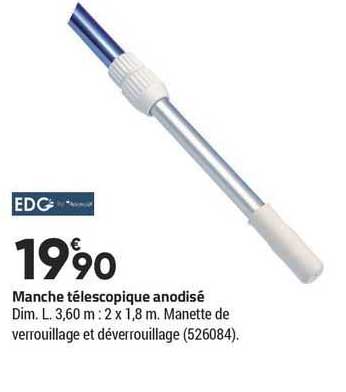 manche télescopique anodisé edg