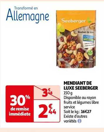 mendiant de luxe seeberger