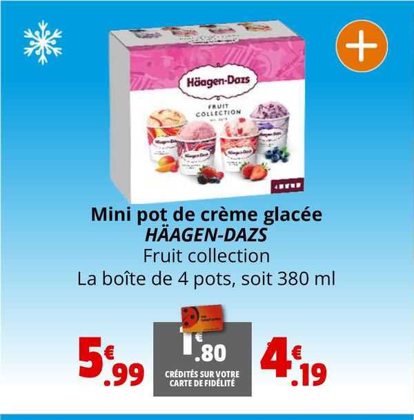 mini pot de crème glacée häagen-dazs