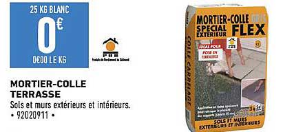 mortier-colle terrasse