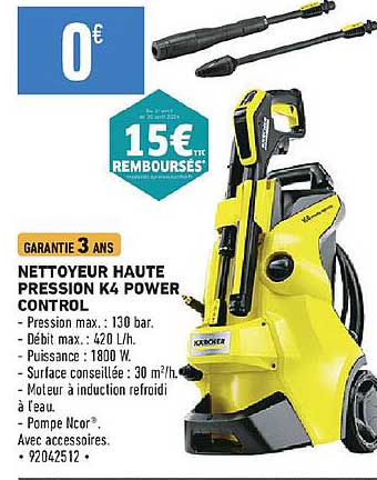 nettoyeur haute pression k4 power control kärcher
