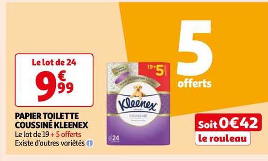 Papier Toilette Coussiné Kleenex