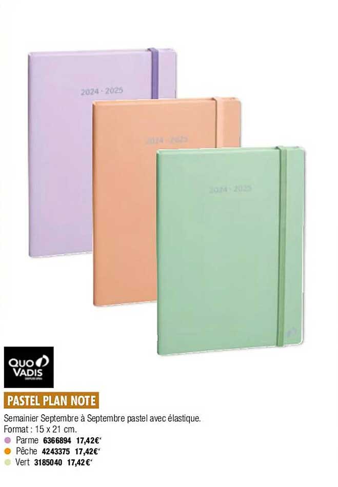 pastel plan note quo vadis