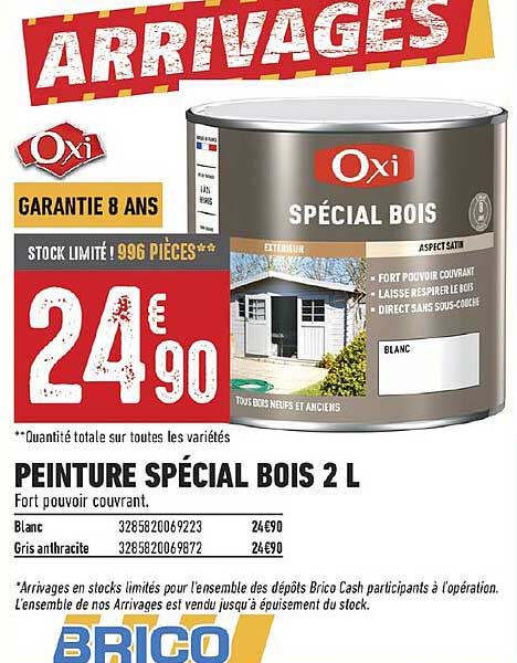 peinture spécial bois 2 l oxi