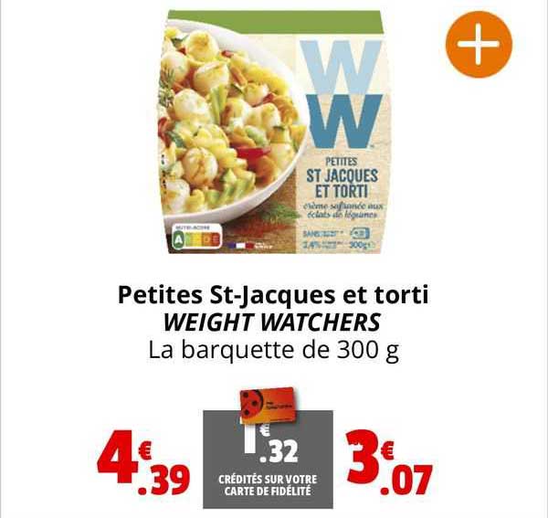 petites st-jacques et torti weight watchers