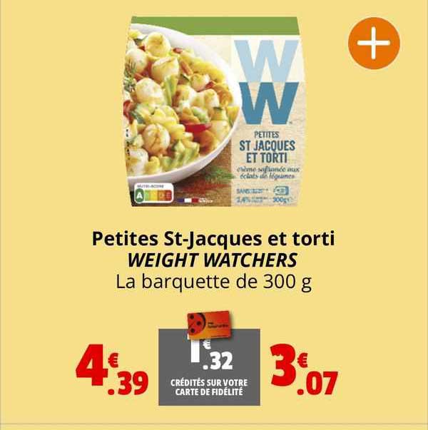 petites st-jacques et torti weight watchers