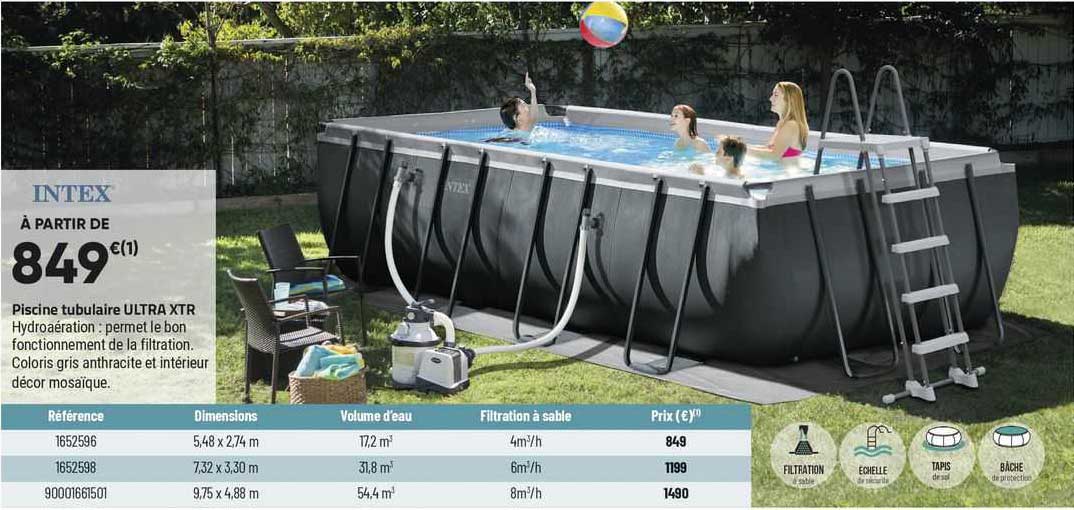 piscine tubulaire ultra xtr intex