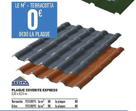 Plaque Coverite Express Sedpa