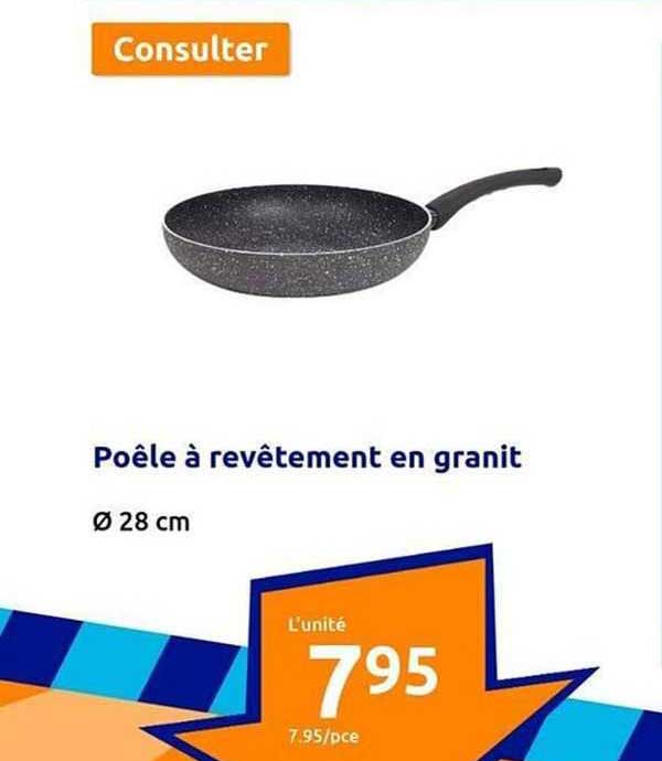 Poêle à Revêtement En Granit