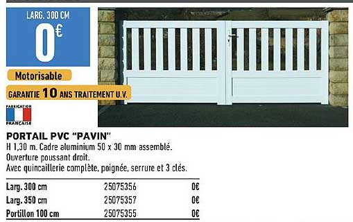 Portail Pvc "pavin"