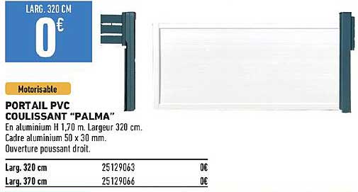 Portail Pvc Coulissant "palma"