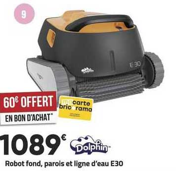 robot fond, parois et ligne d'eau e30 dolphin