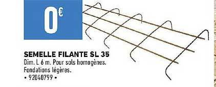 semelle filante sl 35