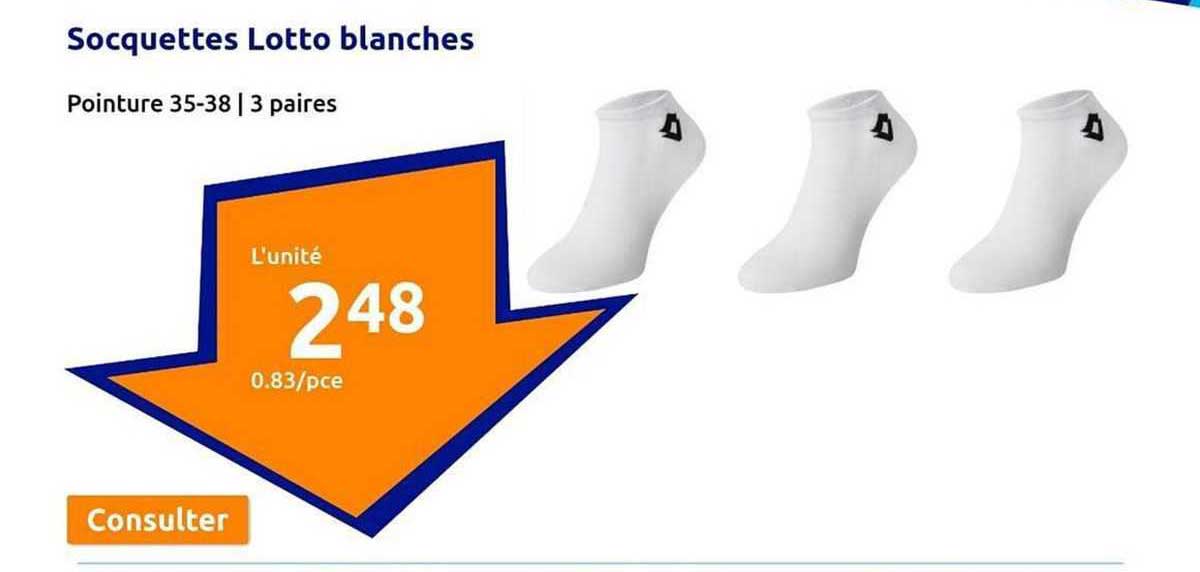 Socquettes Lotto Blanches
